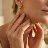 Elegant Cubic Gold Earrings