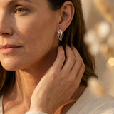 Elegant Gold and Silver Earrings
