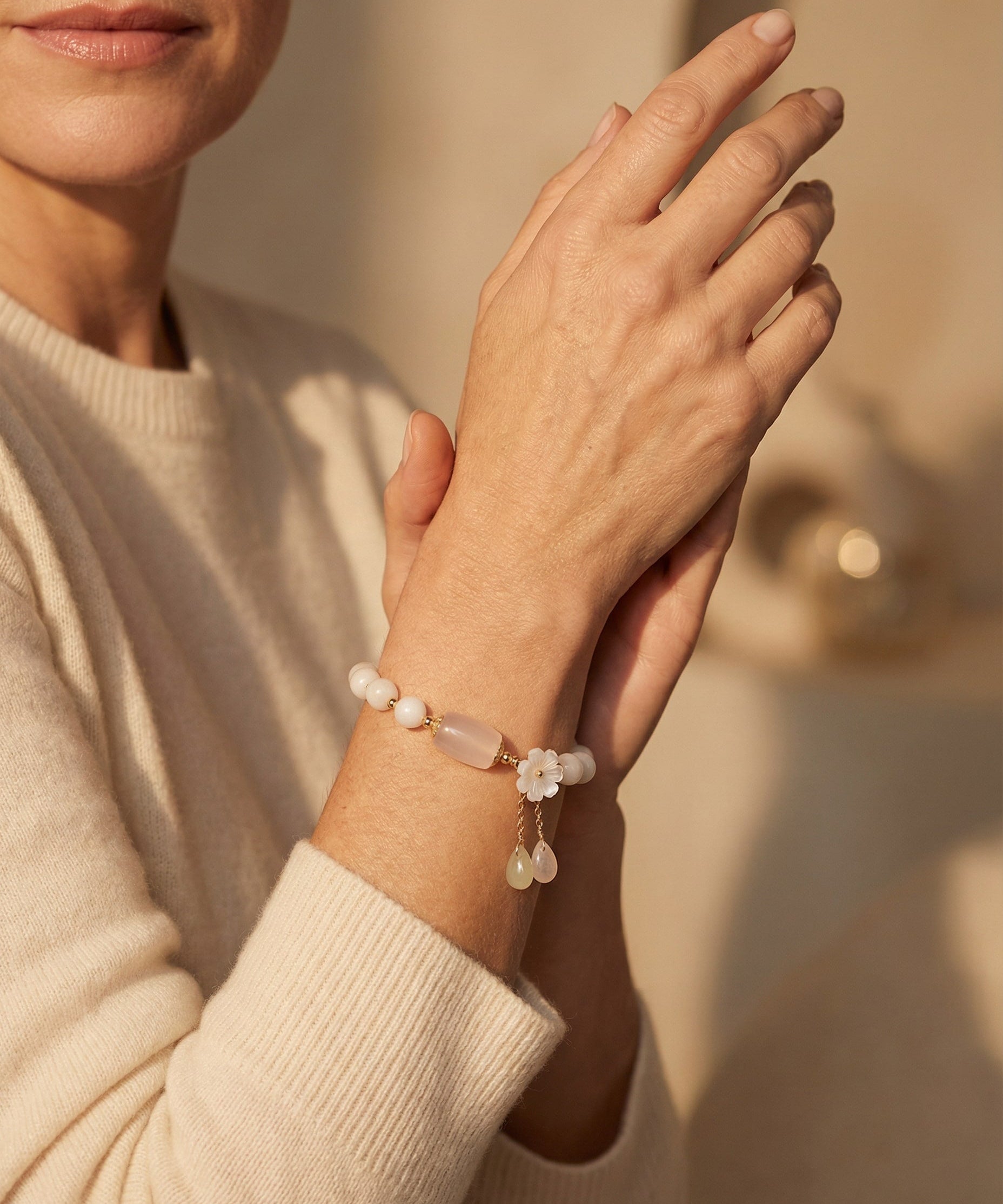 Aquamarine Pearl Bracelet