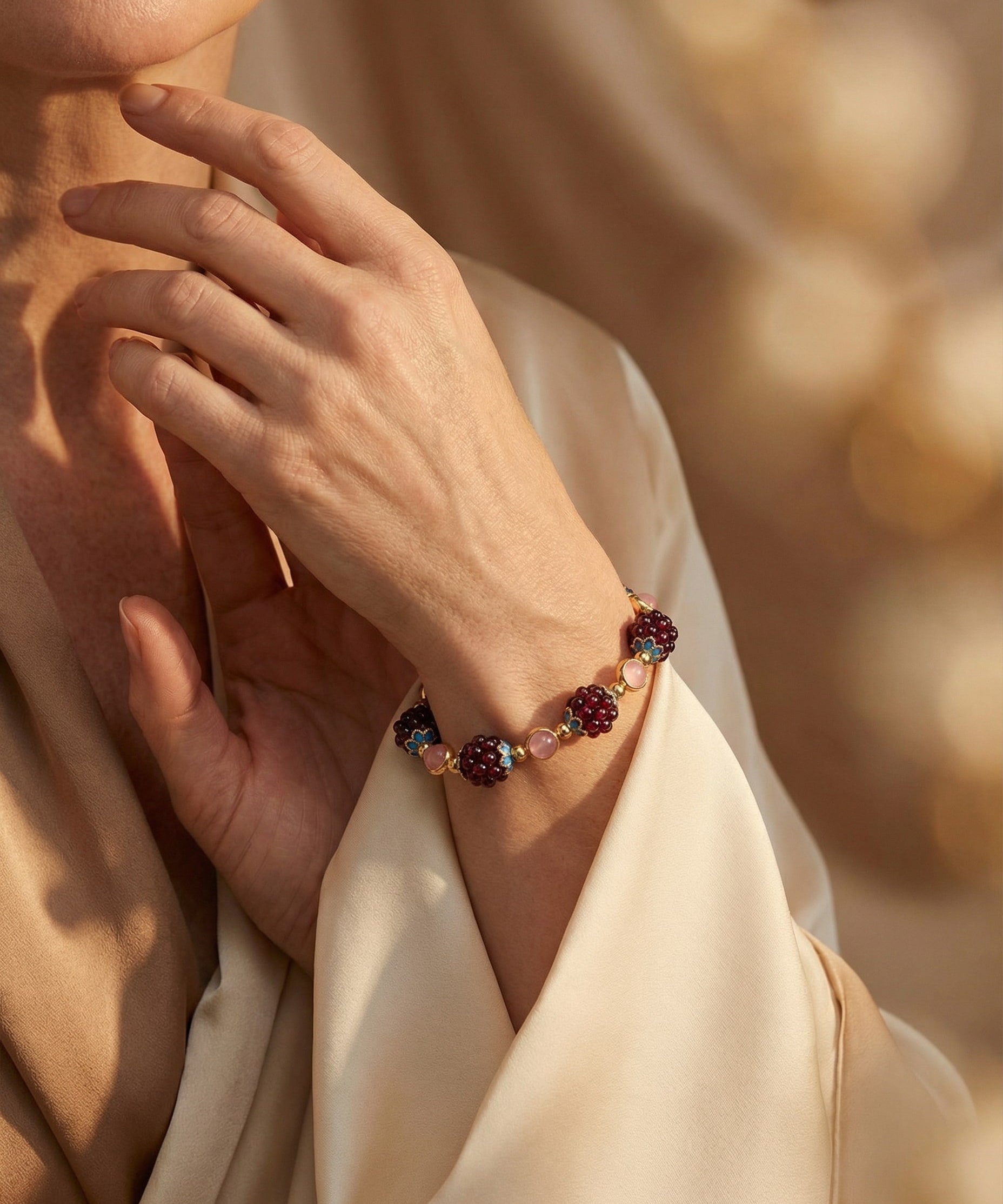 Garnet Stone Bracelet