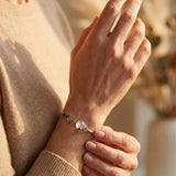 Vintage Silver Flower Branch Bracelet