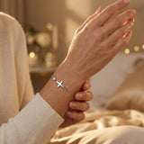 Faith Silver Heart Bracelet