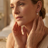Diamond Flower Earring Set