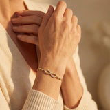 Adjustable Silver Infinity Bracelet