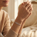 Adjustable Silver Infinity Bracelet