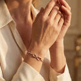 Adjustable Silver Infinity Bracelet
