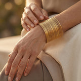 Open Spiral Gold Bracelet