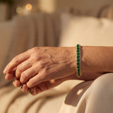 Gold and Green Bracelet