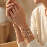 Vintage Leaf Design Bangle