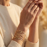 Vintage Leaf Design Bangle