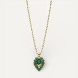 Matilda Emerald Heart Necklace