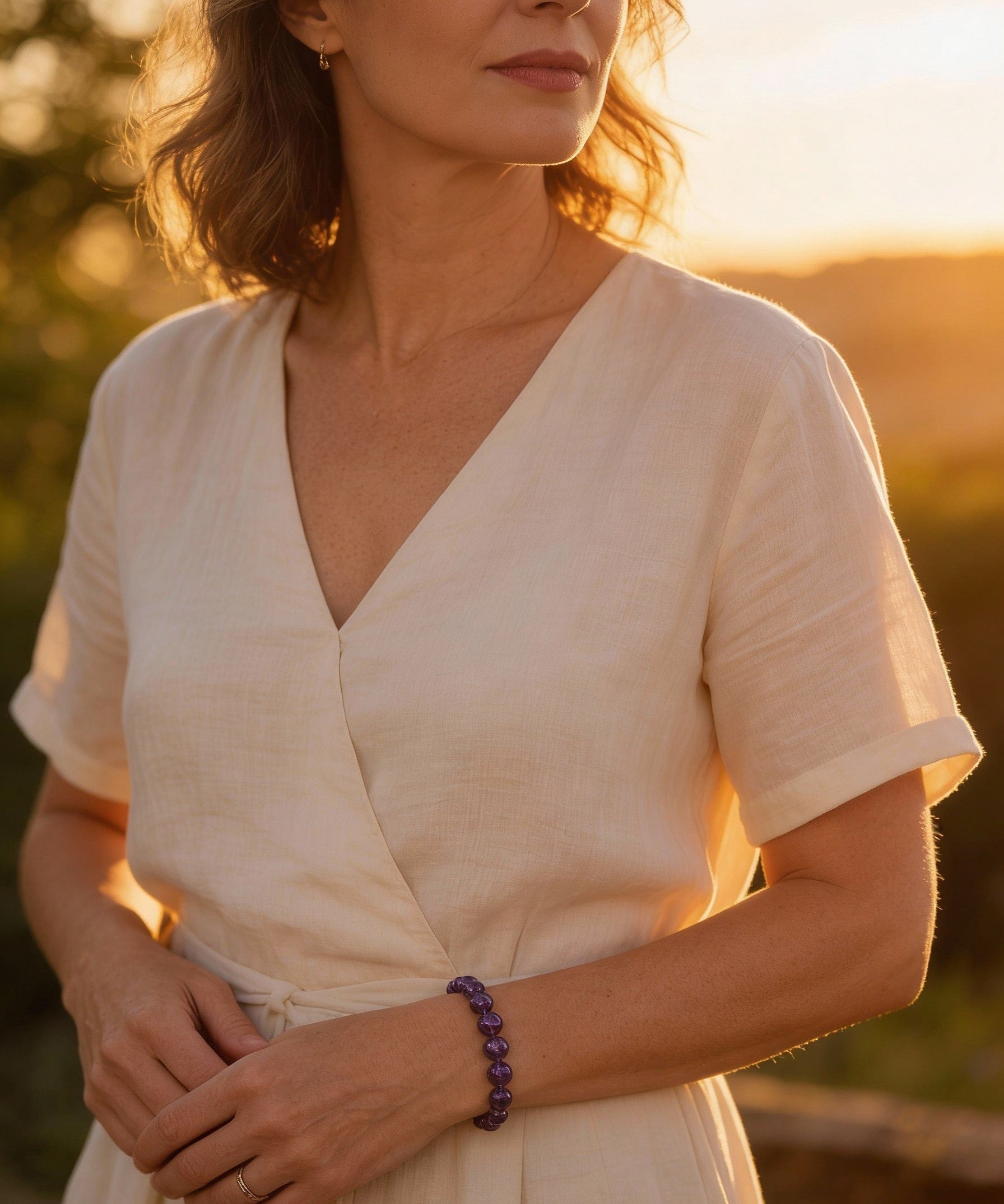 Valeria Purple Pearl Bracelet