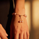 Pink Pearl Gold Bracelet