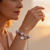 Vintage Pink Silver Bracelets