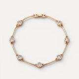 Elegant Gold Cubic Zirconia Bracelet