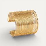 Open Spiral Gold Bracelet