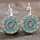 AuroraJoy Naušnice Mandala Vintage Okružne - Elegantne