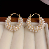 Pearl Basket zlatno obojene naušnice