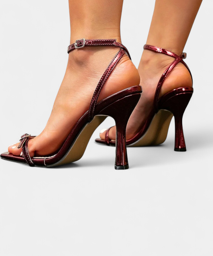 Kelly Tacones Stiletto de Colores con Correa al Tobillo
