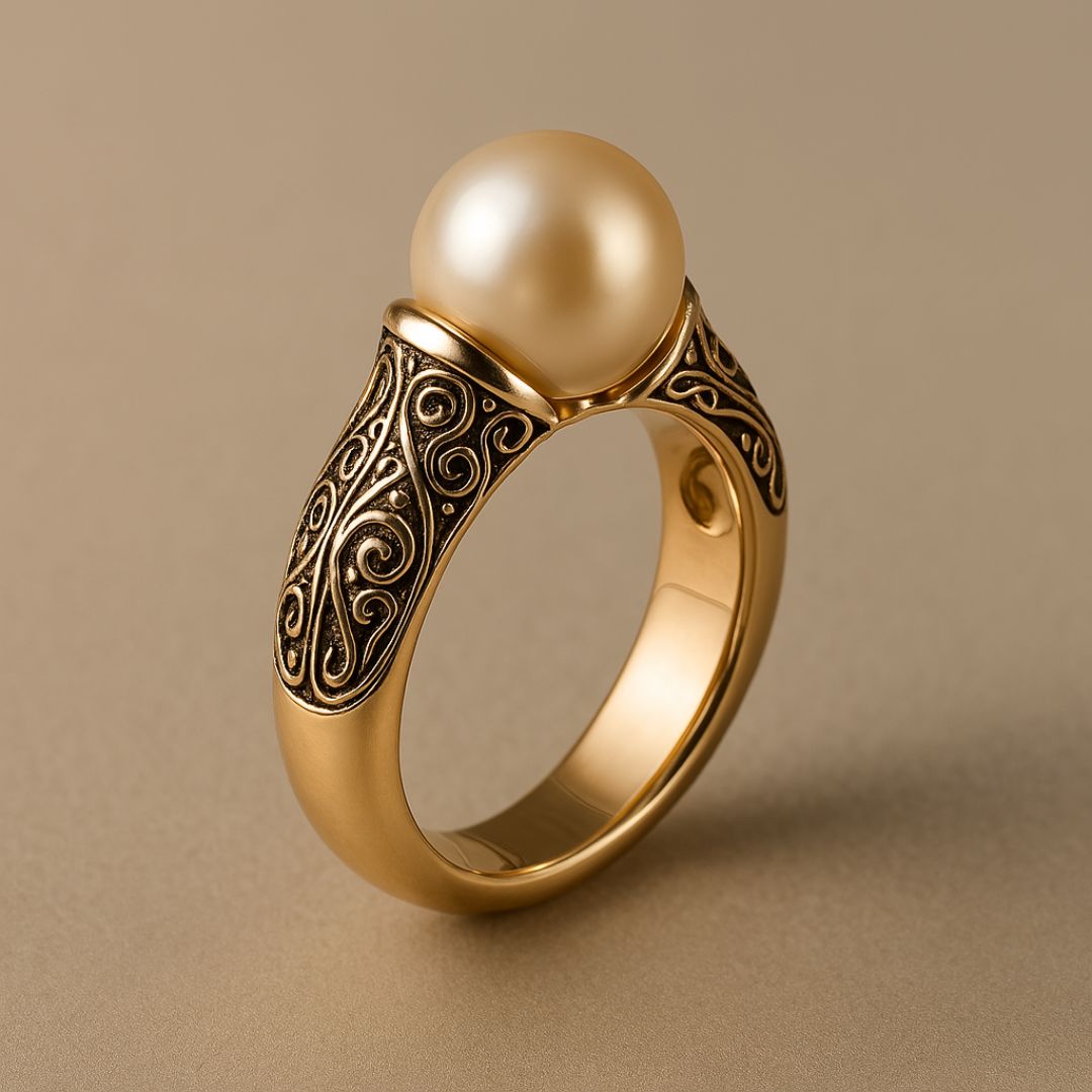 Meridia | Anel Vintage Elegantan od Prirodne Biser