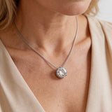 Silver and Cubic Zirconia Necklace
