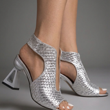 Graciela™ | Sandalia Elegante Trenzada de Tacón Geométrico